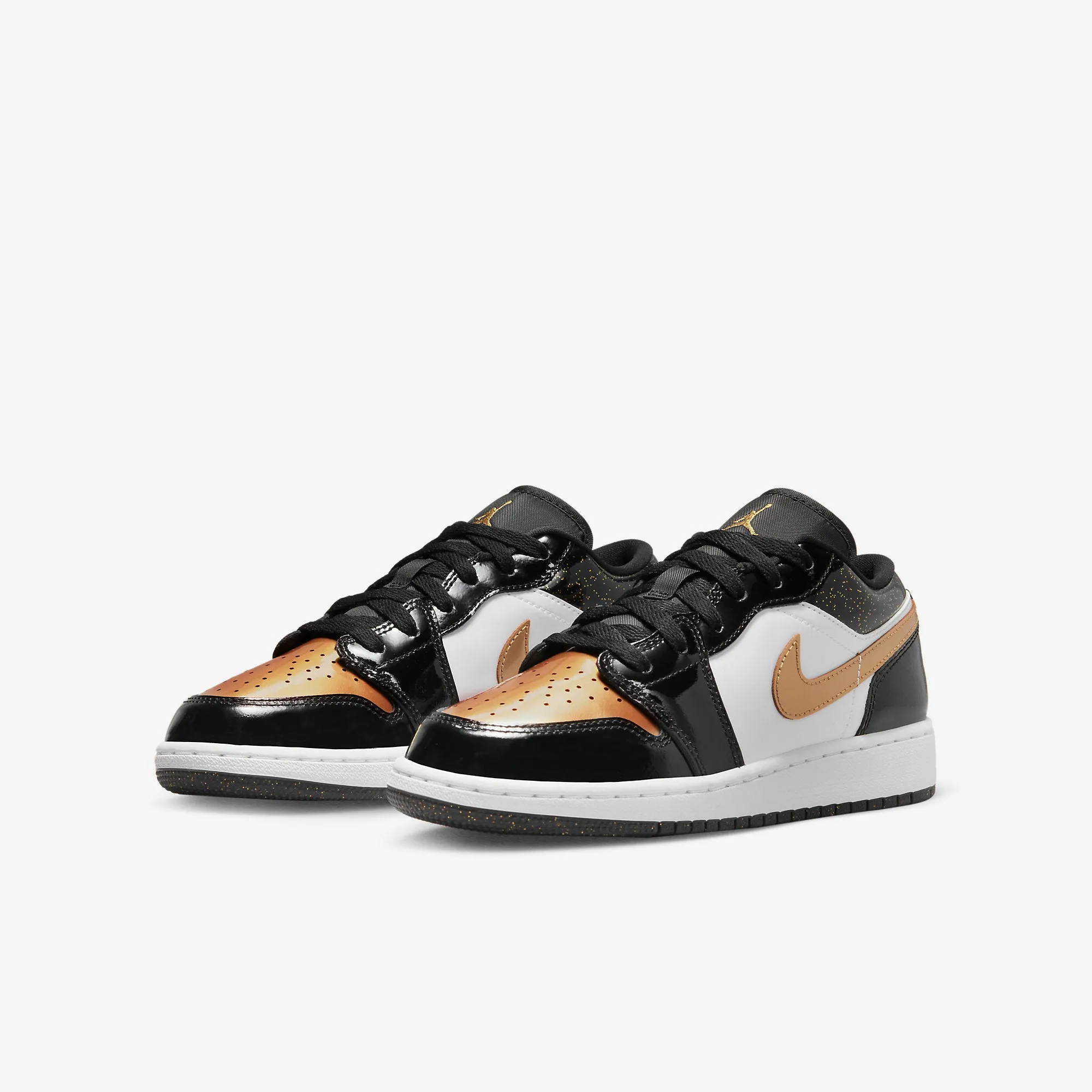 Women's / GS Air Jordan 1 Low "Gold Toe" SE (Black/White/Metallic Gold)(DR6970-071)