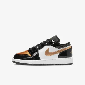Women's / GS Air Jordan 1 Low "Gold Toe" SE (Black/White/Metallic Gold)(DR6970-071)