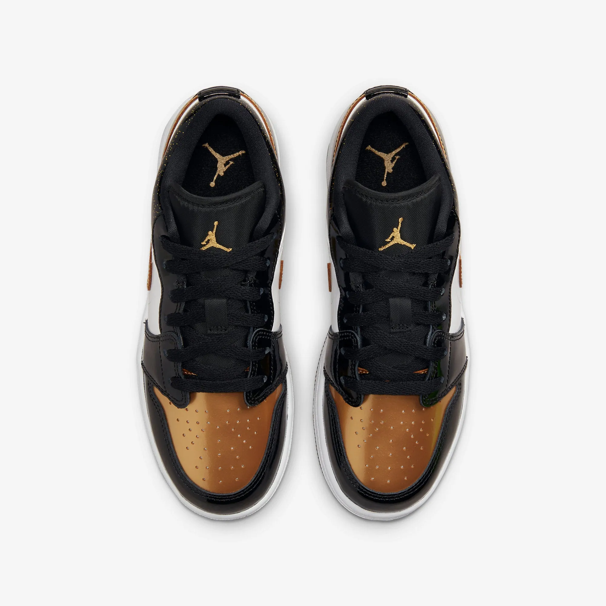 Women's / GS Air Jordan 1 Low "Gold Toe" SE (Black/White/Metallic Gold)(DR6970-071)