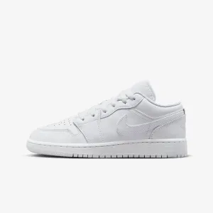 Women's / GS Air Jordan 1 Low "Triple White" 2023 (553560-136)