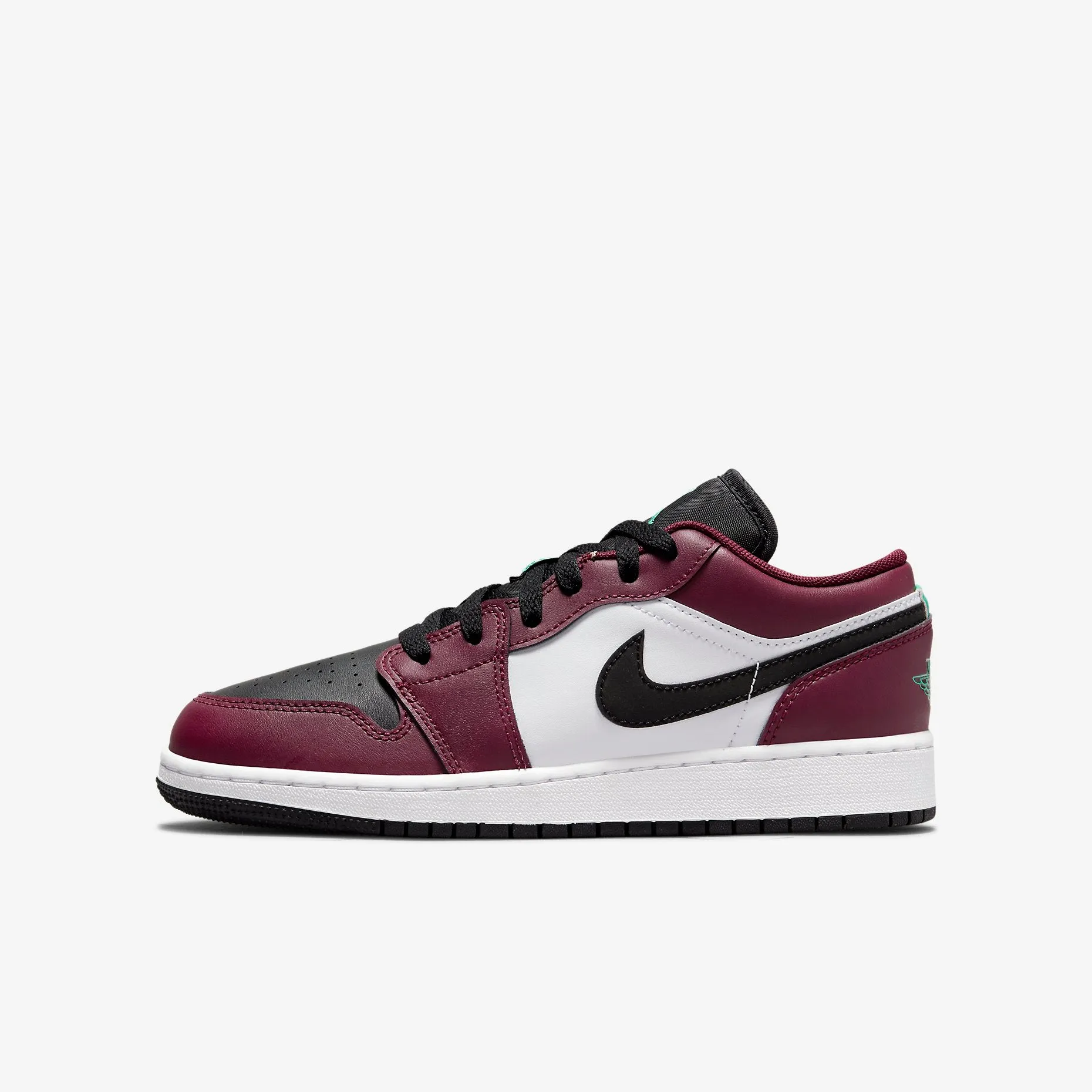 Women's / GS Air Jordan 1 Low SE (Dark Beetroot/Roma Green/White/Black)(DM0589-635)