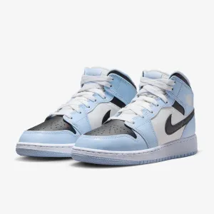 Women's / GS Air Jordan 1 Mid "Ice Blue" (555112-401)