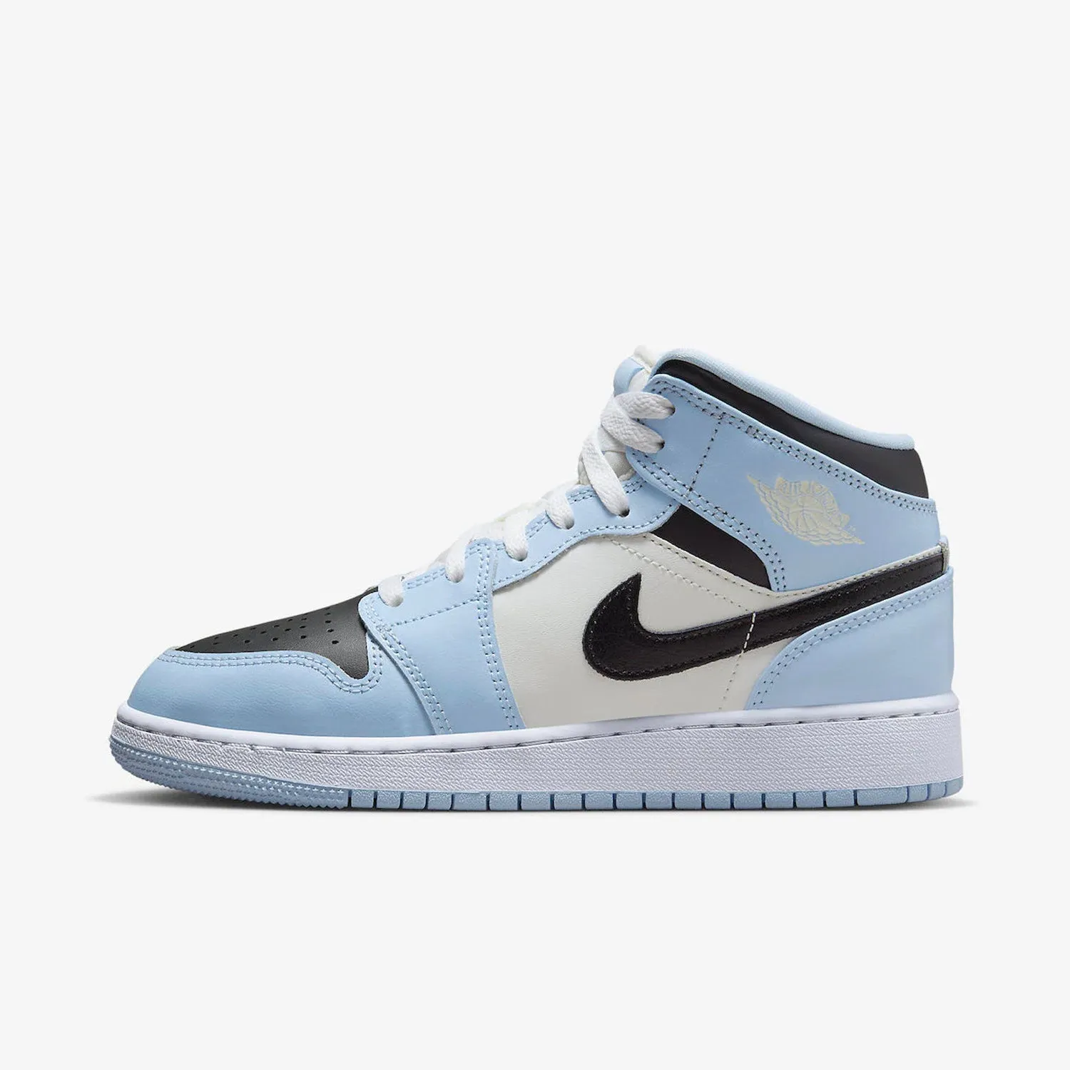 Women's / GS Air Jordan 1 Mid "Ice Blue" (555112-401)