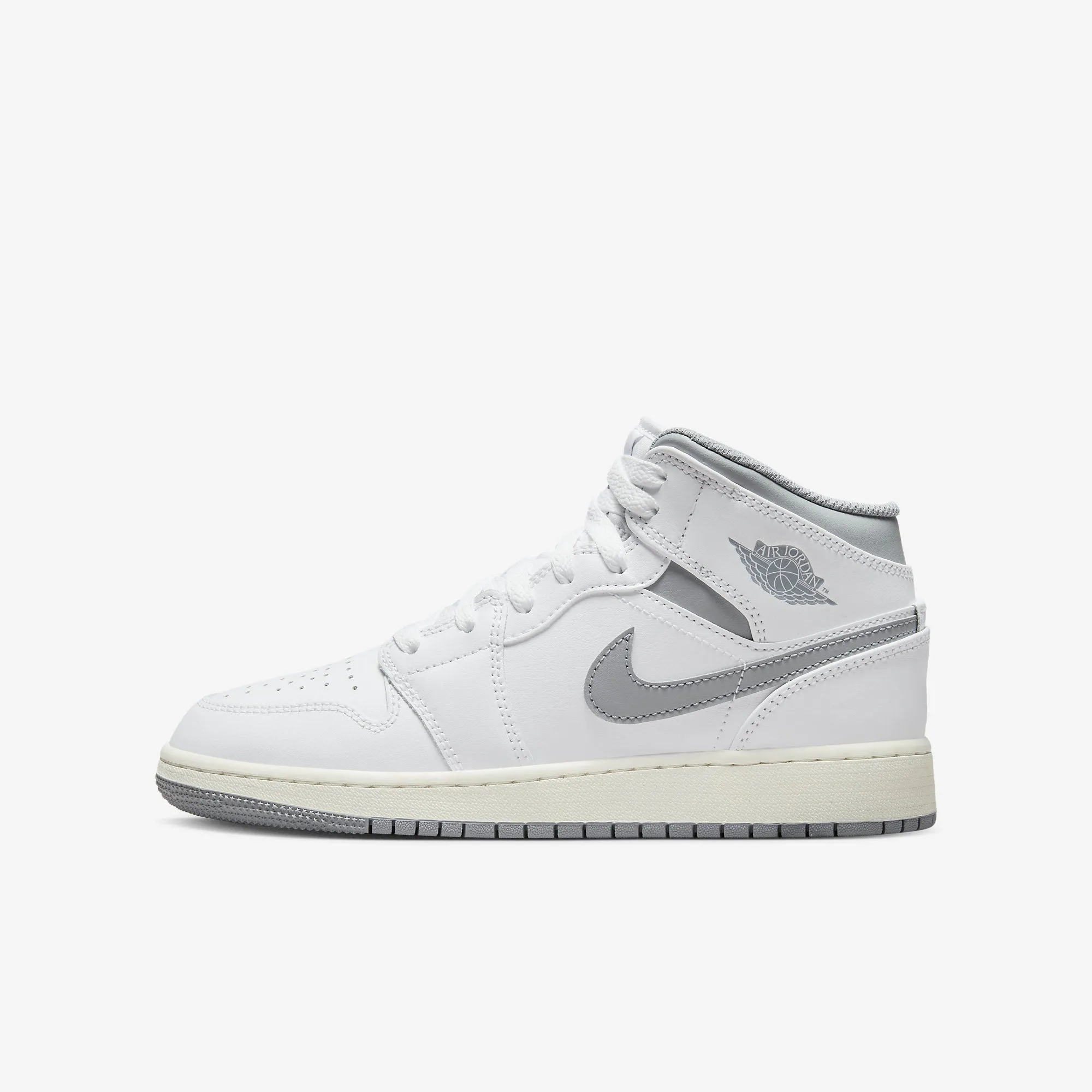 Women's / GS Air Jordan 1 Mid SE "Vintage Grey" (554725-135)