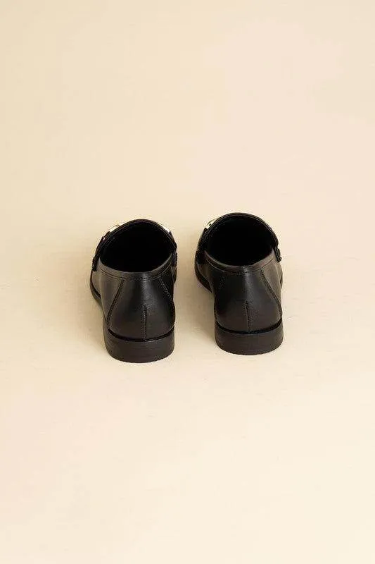 Womens Shoes - Guitar Horsebit Flats