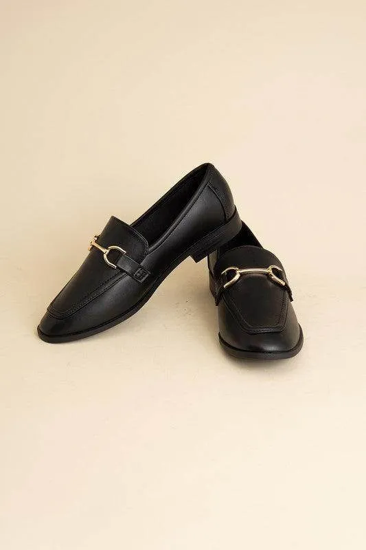 Womens Shoes - Guitar Horsebit Flats