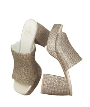 Womens Shoes Style No. Crystal - Sparkling Platform Slide